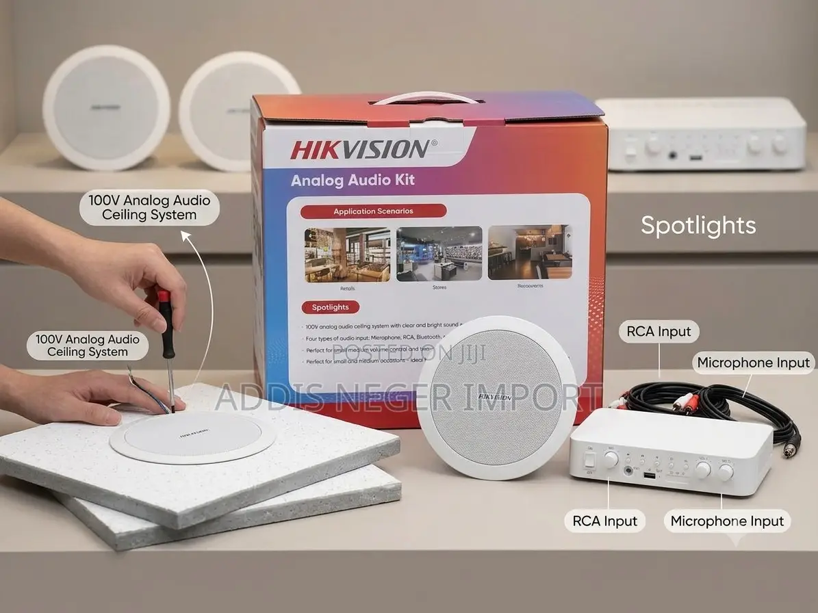 Hikvision 100V Analog Audio Ceiling Speaker Kit