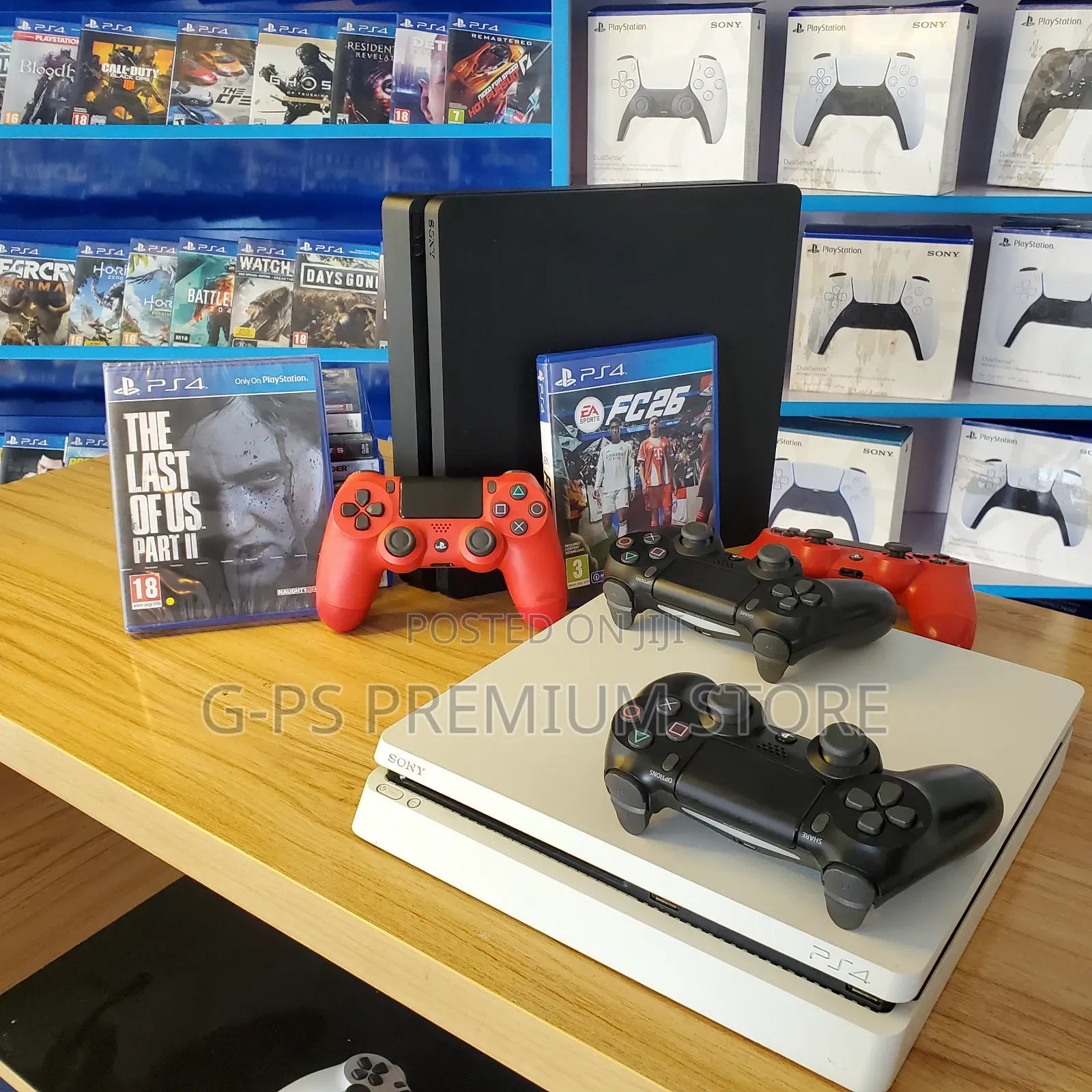 PS4 Slim – 2 Original Controllers Included ‎