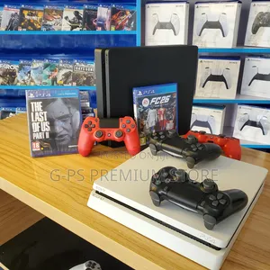 PS4 Slim – 2 Original Controllers Included ‎