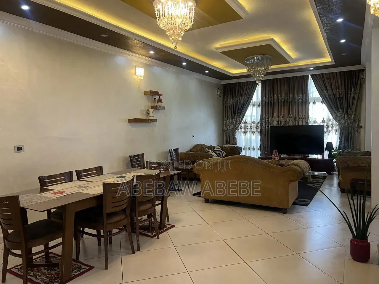 Furnished 3bdrm House in Bole for rent