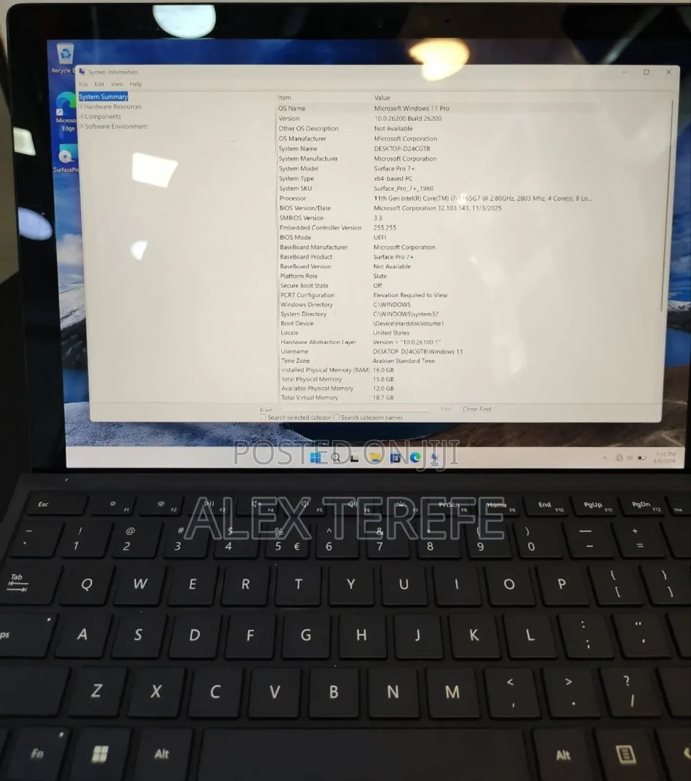 New Microsoft Surface Pro 11th Edition, a Copilot+ PC 16GB SSD 512GB