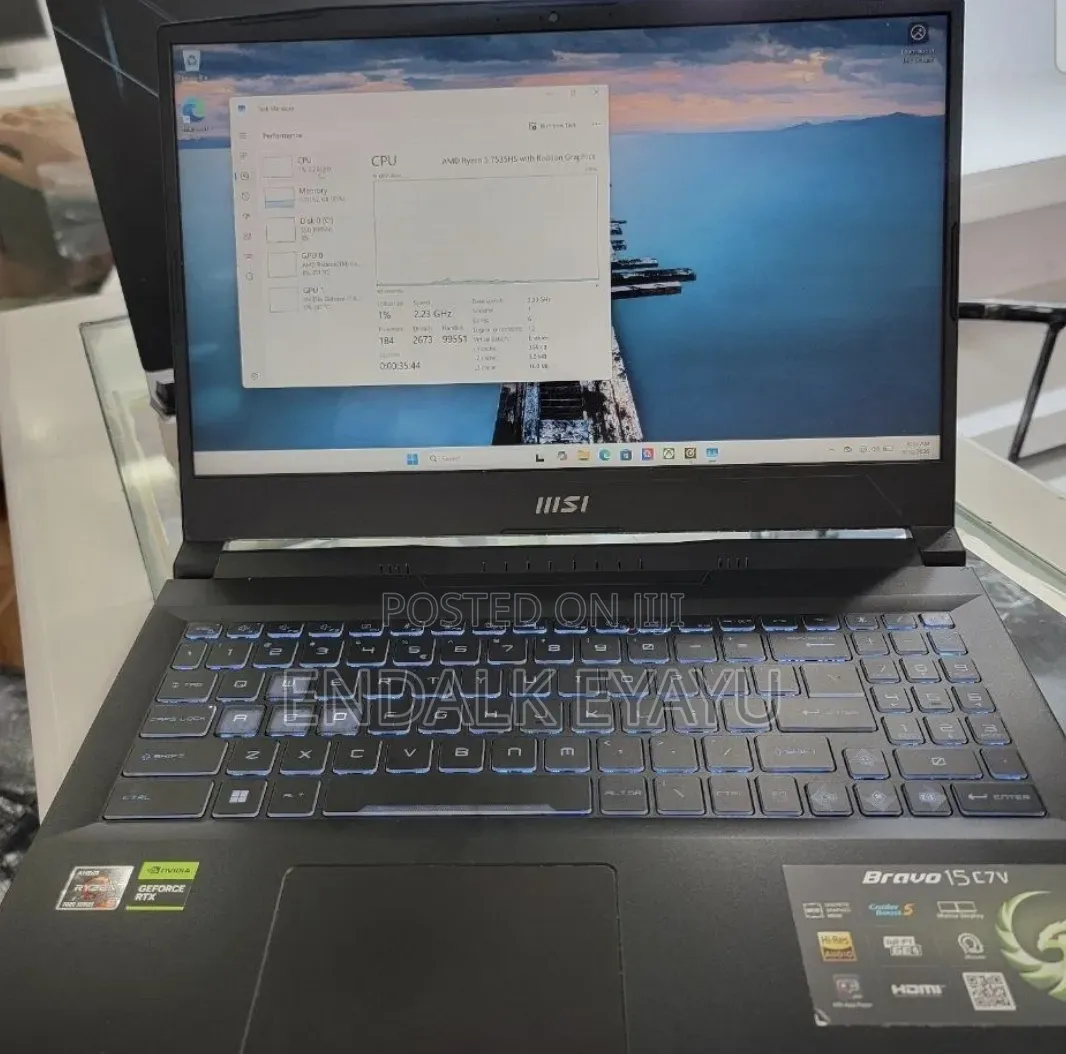 New Laptop MSI 16GB AMD Ryzen 5 SSD 512GB