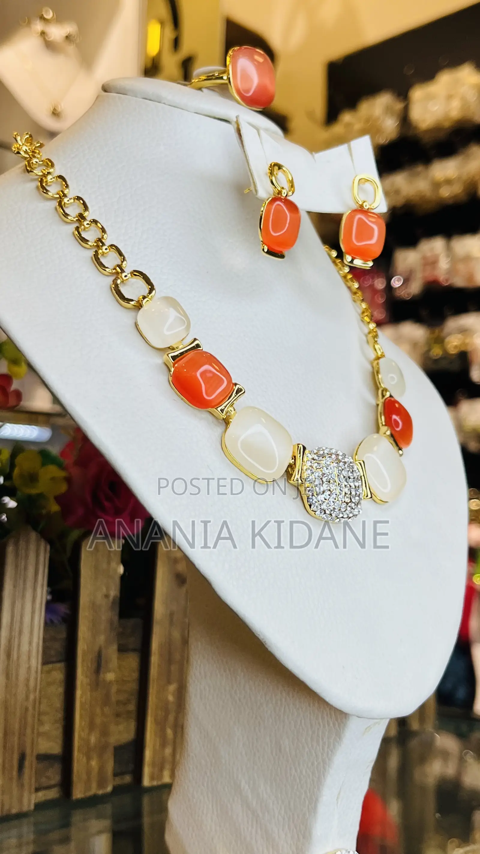 Orange Venus Jewelry Set