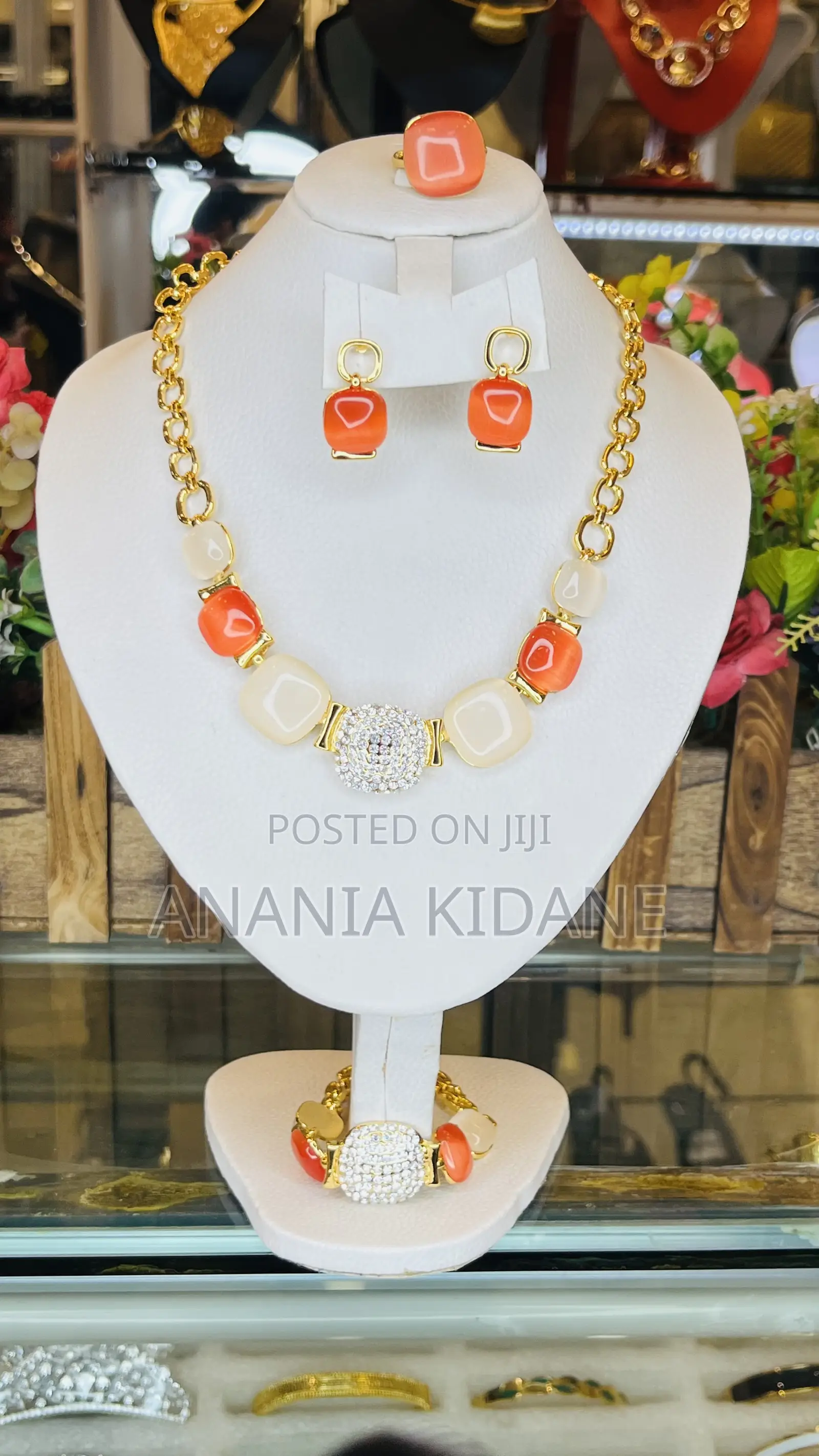 Orange Venus Jewelry Set