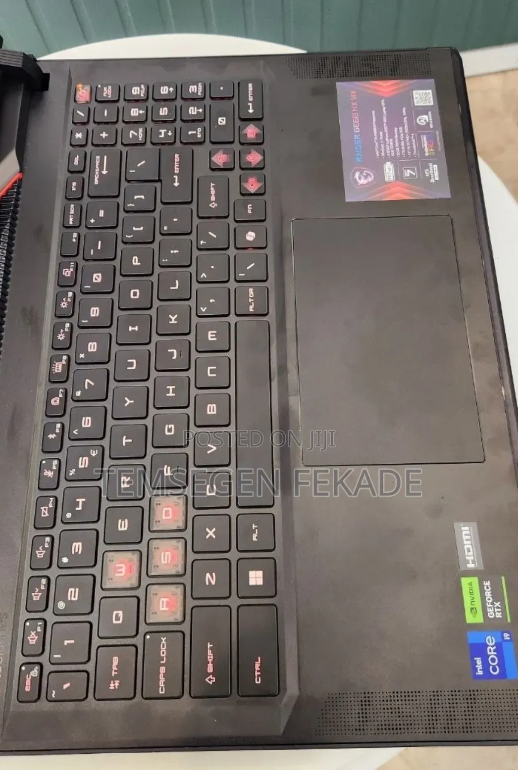 New Laptop MSI 16GB Intel Core i9 SSD 1T