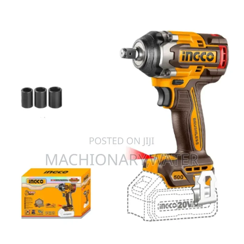 Ingco Chargable Impact Wrench 20v 500Nm
