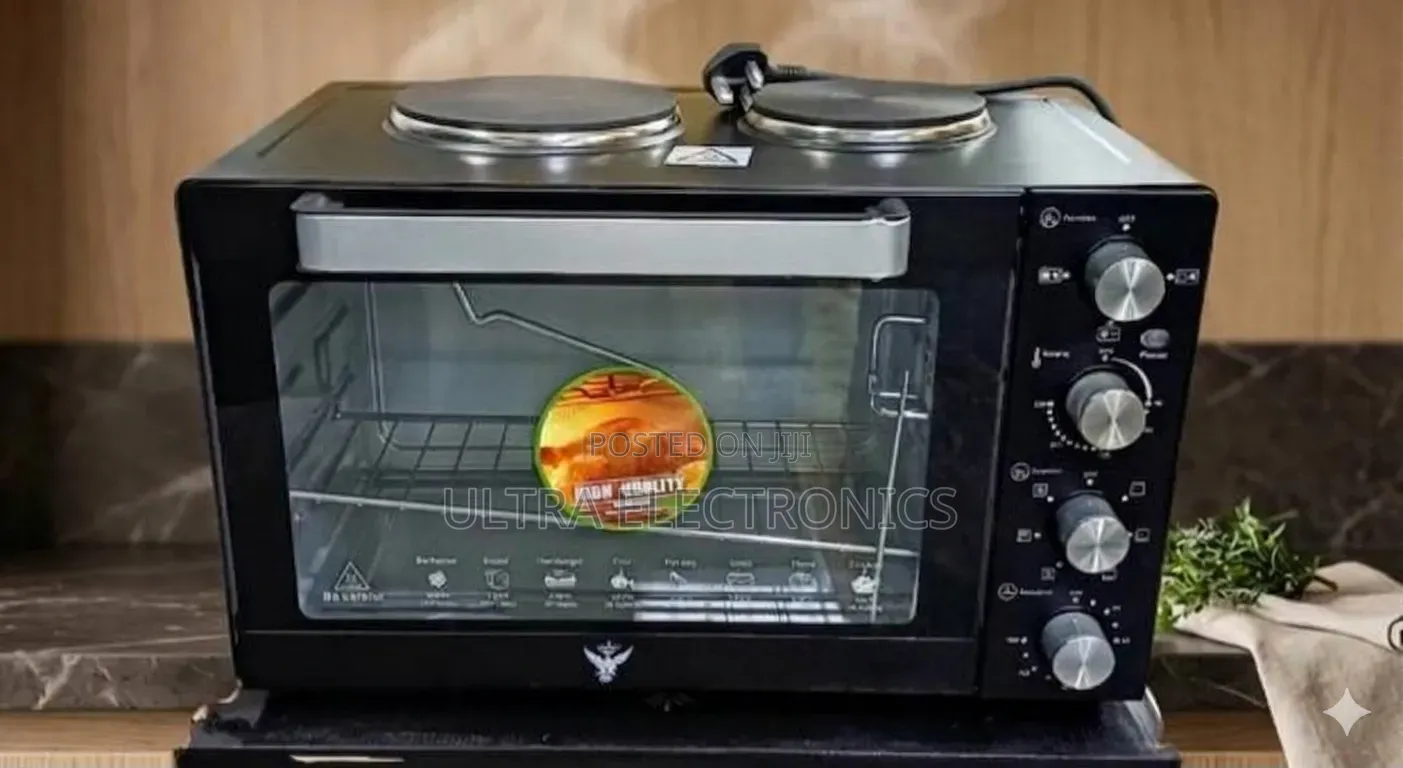 Flips Electric Oven – 48l Flips 48L Electric Oven ከ 2 Hot Plates