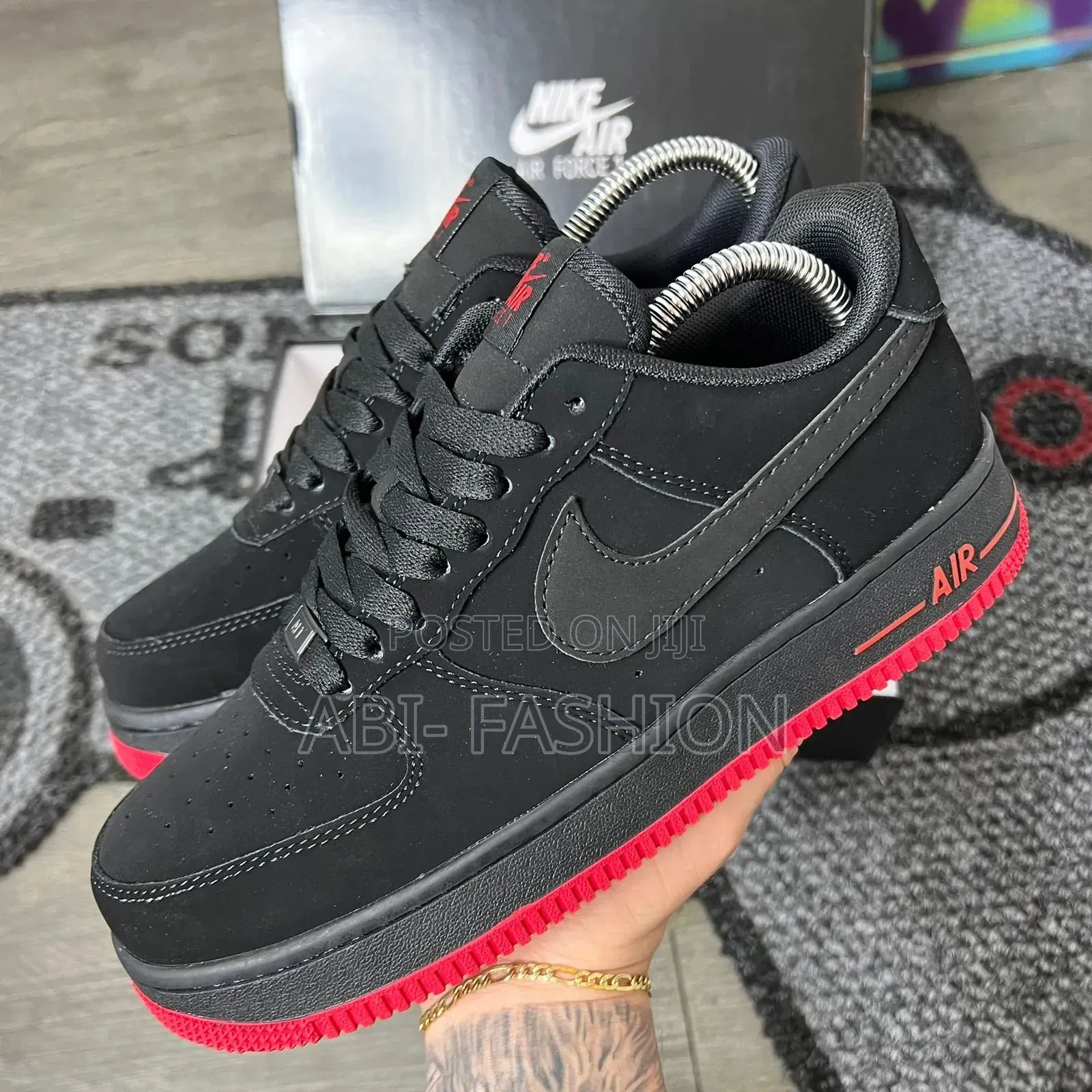 Nike Air Force 1'07 "Red Bottom" #Low Shoes for Men's