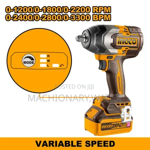 Ingco Brushless Rechargable Impact Wrench 20v 850Nm