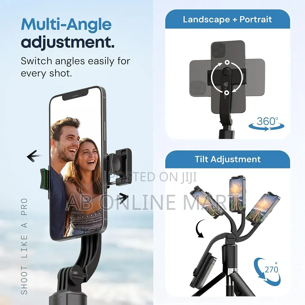 PLOKAMA T7 Pro Podcast Selfie Stick (With LED Light)