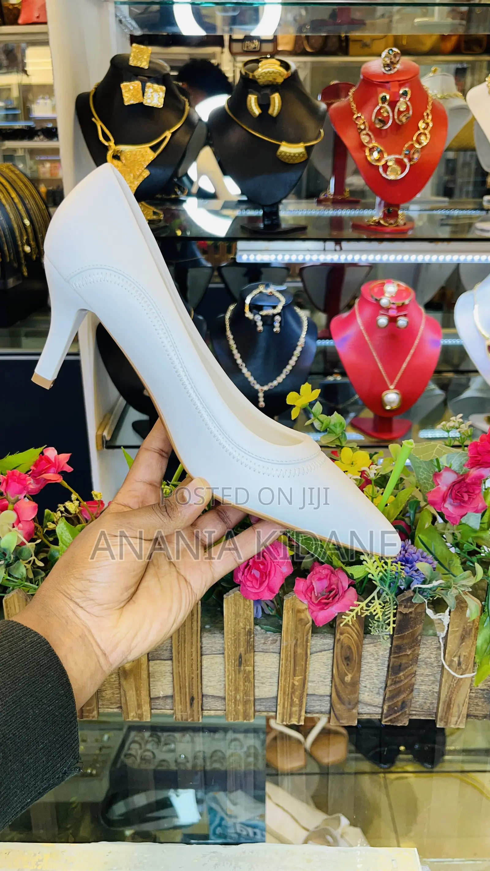 The White Bridal Heel