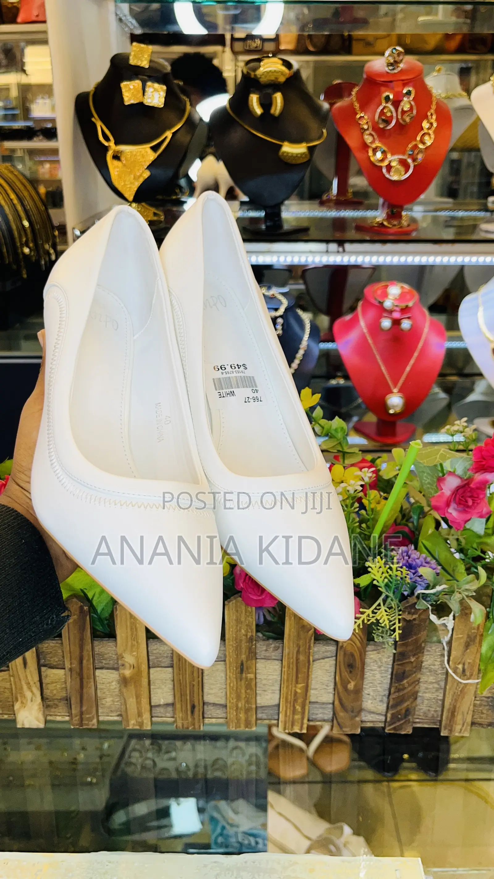 The White Bridal Heel