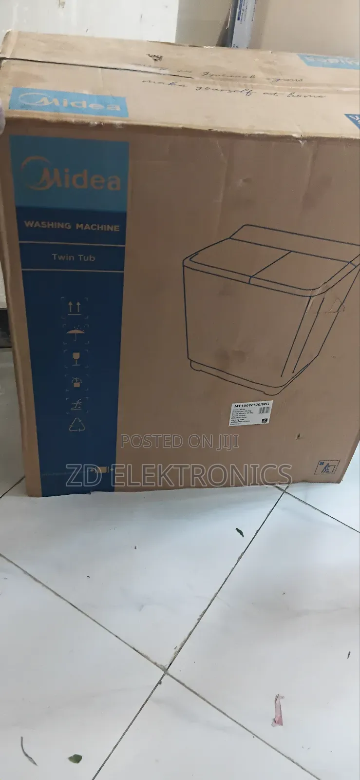 Midea Waing Mahine Twin Tub Color White Net Weight 25 0 Kg Gross Weig