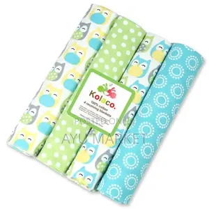 100% Cotton Flannel Receiving Blankets