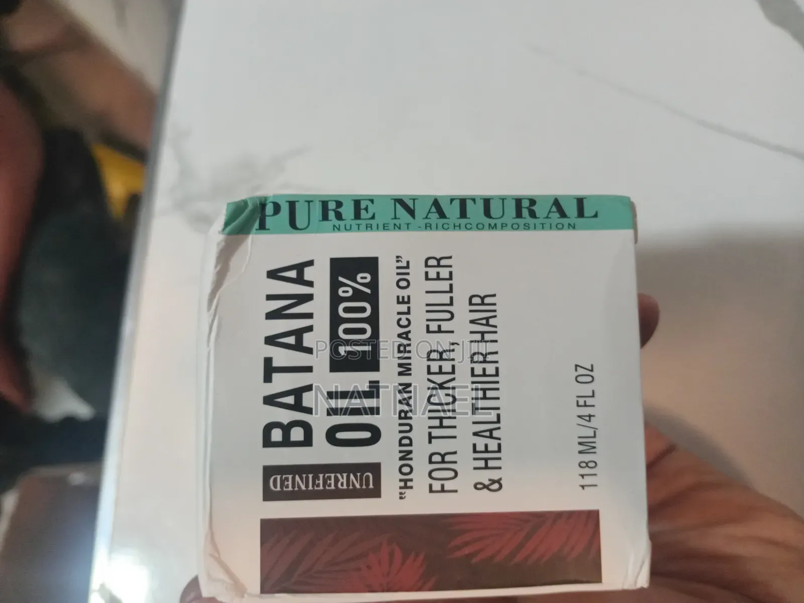 Batana Oil, Marketed as "Honduran Miracle Oil Unrefined