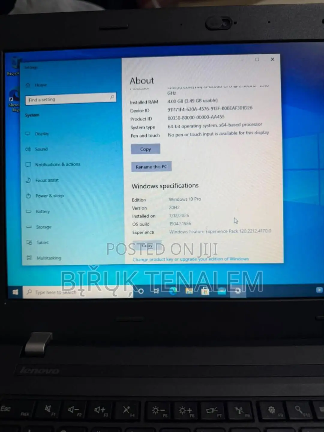 Laptop Lenovo Legion 5 4GB Intel Core i5 HDD 500GB