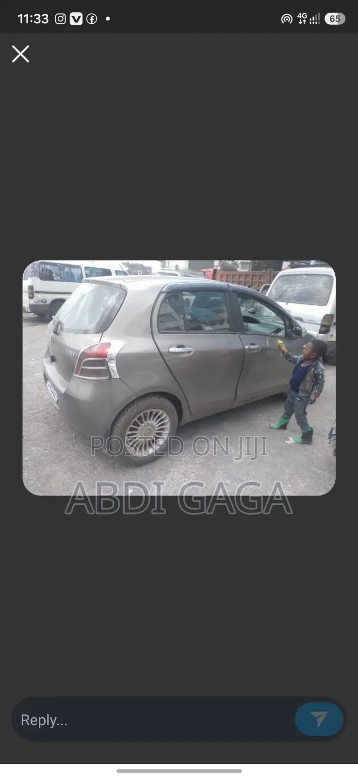 Toyota Yaris 2007 Gray