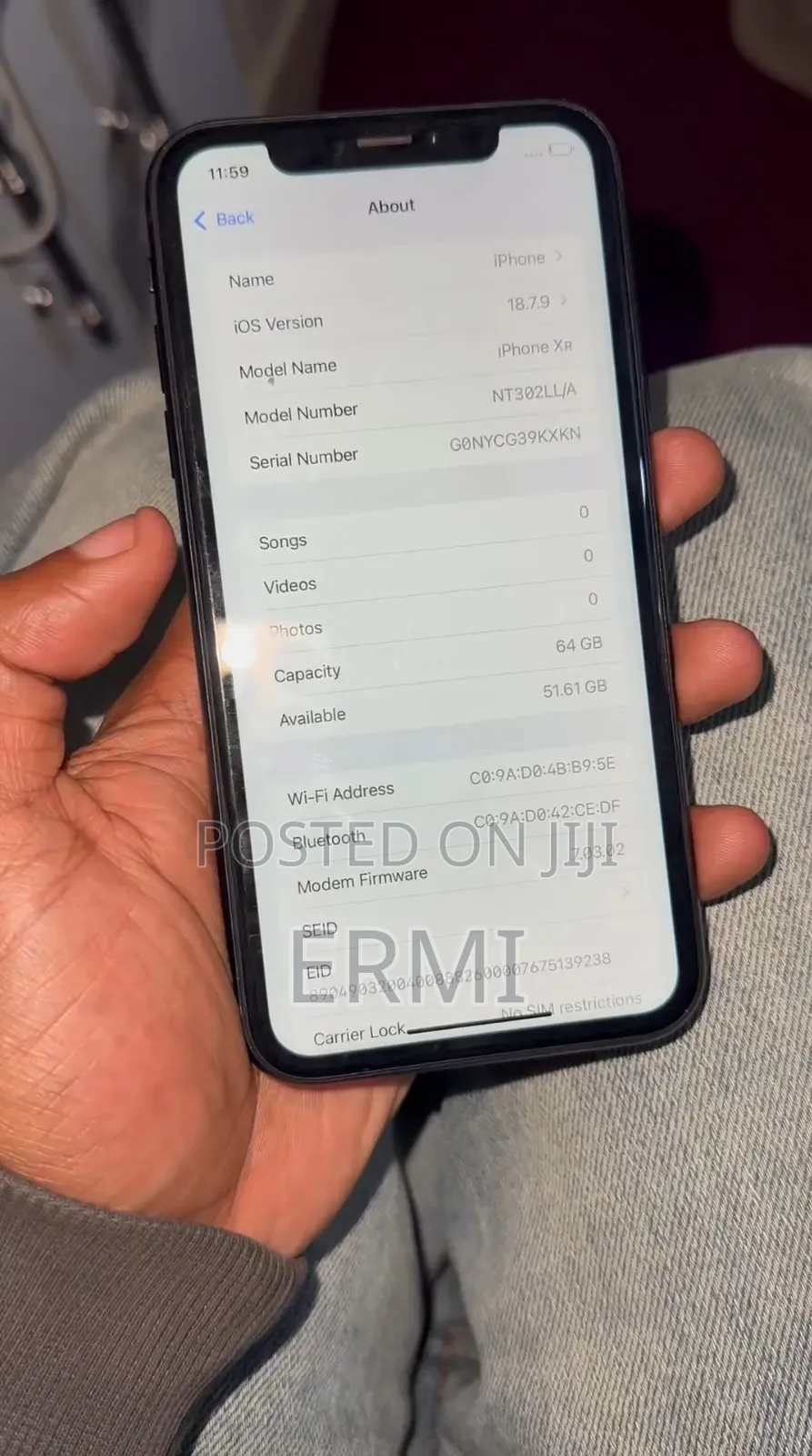 Apple iPhone XR 64 GB Black