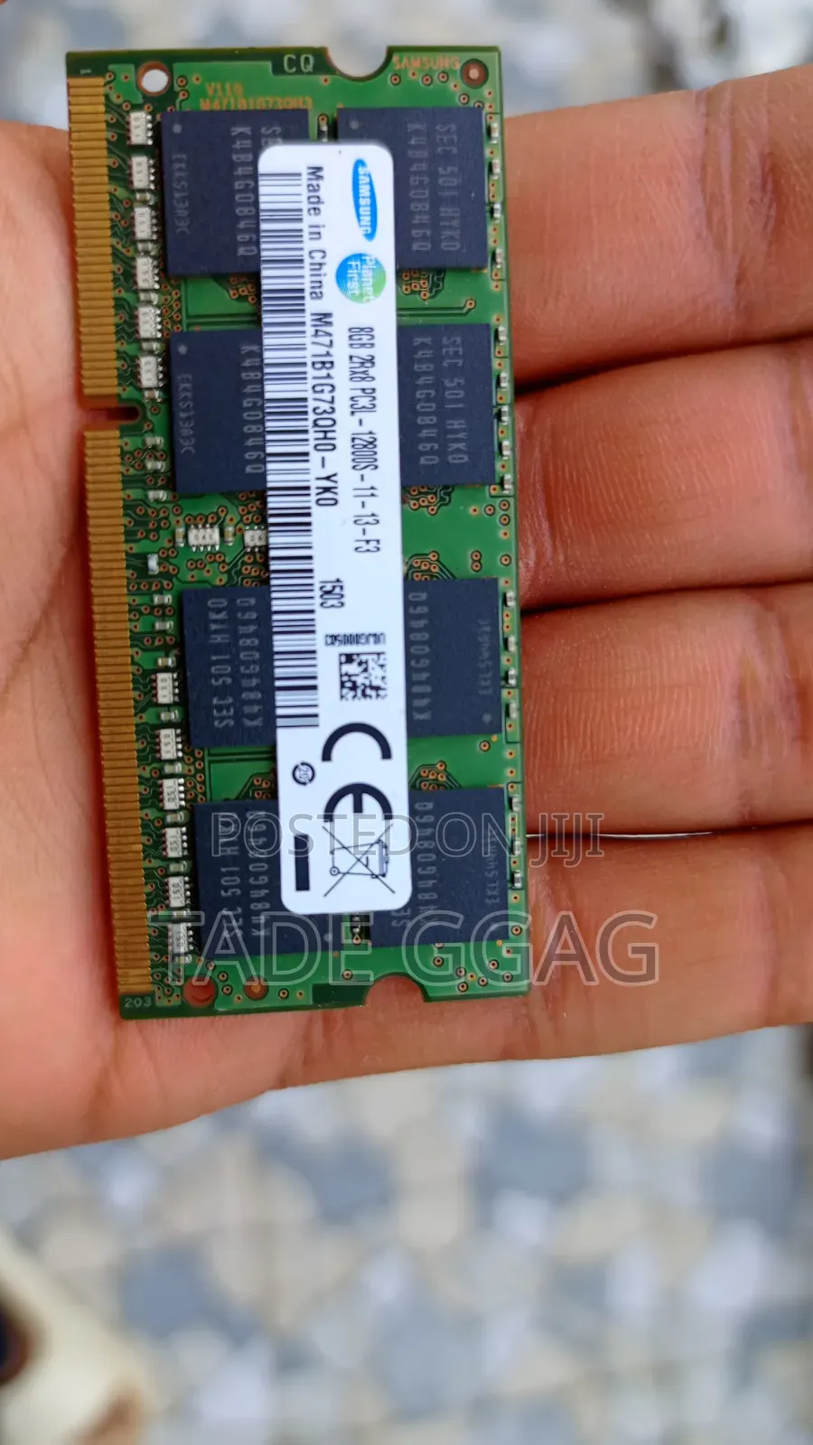 Samsung 8GB DDR3L Laptop RAM –