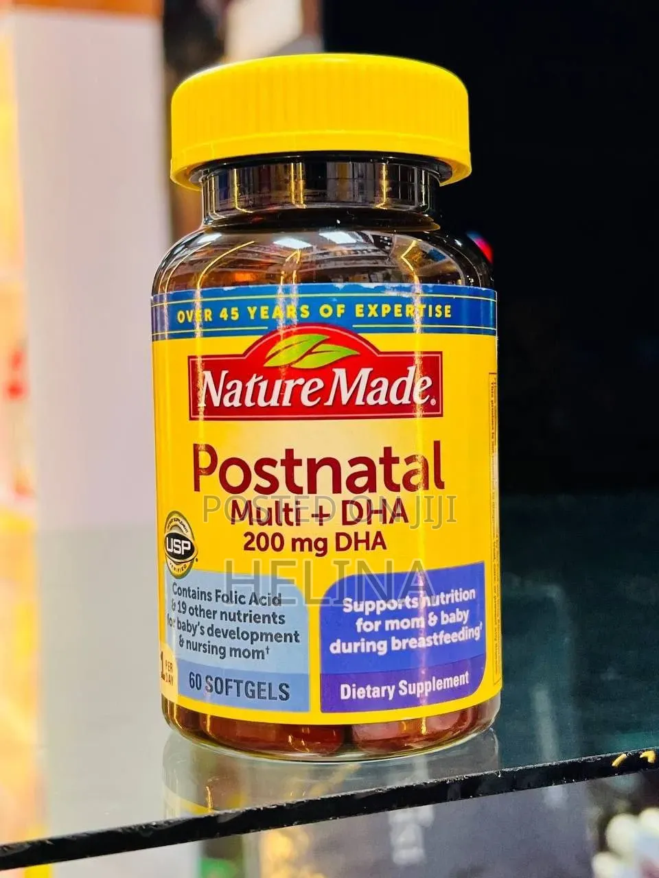 Postnatal Support Multi + DHA 200mg DHA 60 Softgels Original From USA