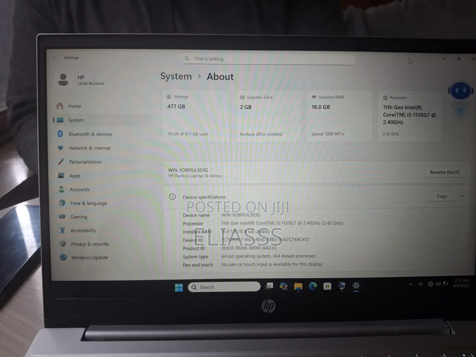 New Laptop HP Pavilion 14 16GB Intel Core i5 SSD 512GB