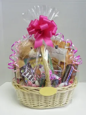 Gift Basket With Without Decorations