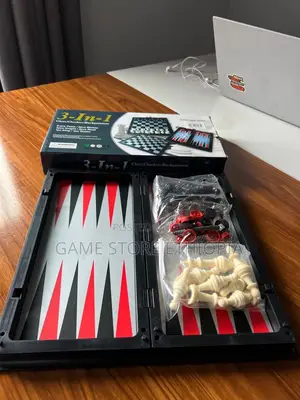 3in1 Magnetic Game Chess+ Checkers + Backgammon |