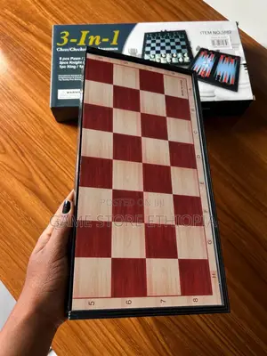 3in1 Magnetic Game Chess+ Checkers + Backgammon |