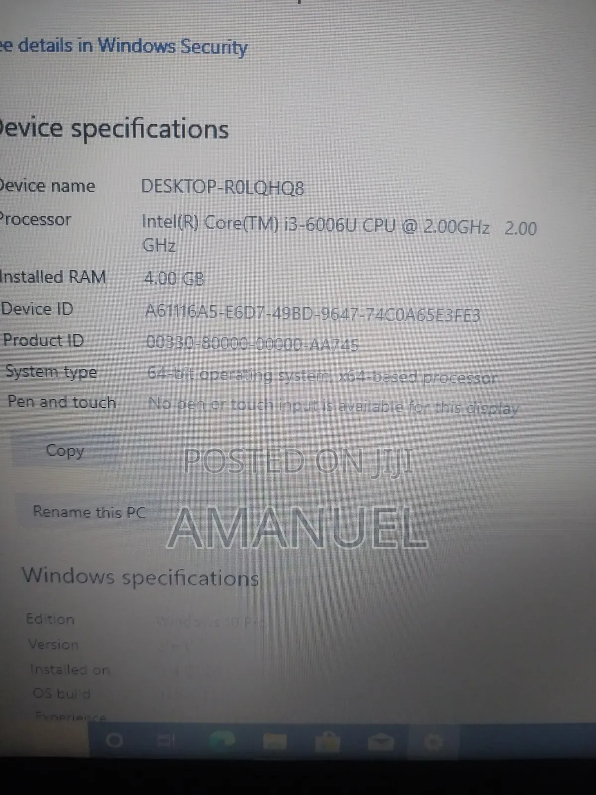 Laptop HP 4GB Intel Core i3 HDD 512GB