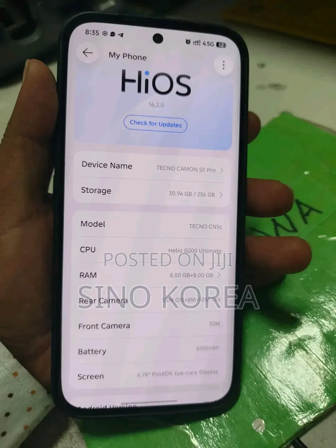 New Tecno Camon 50 Pro 256 GB Black