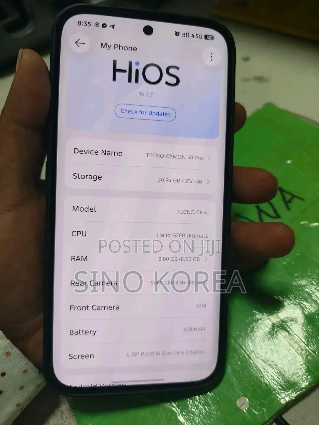 New Tecno Camon 50 Pro 256 GB Black