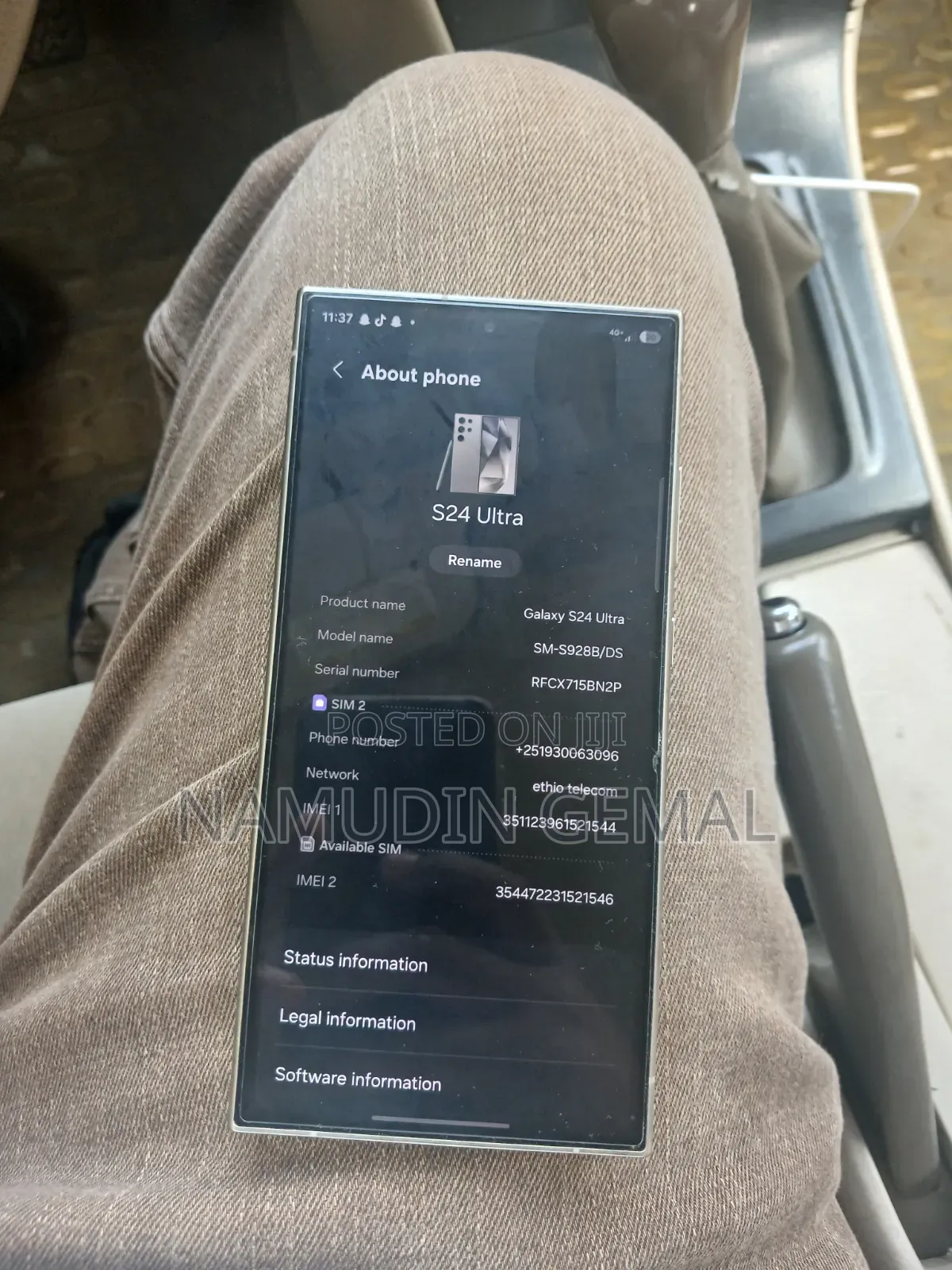 New Samsung Galaxy S24 Ultra 256 GB Silver