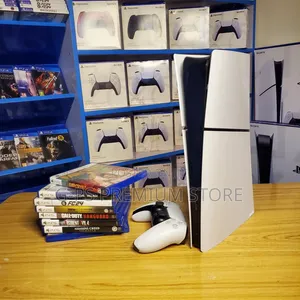 PS5 Slim Digital – 1 Original Joystick + 5 Games