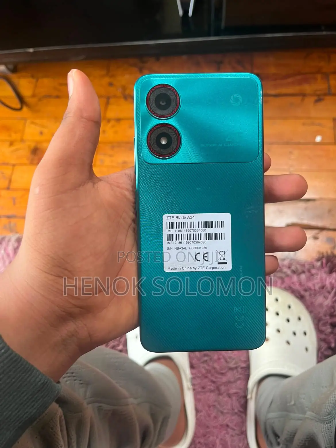 New ZTE Blade A34 64 GB Blue