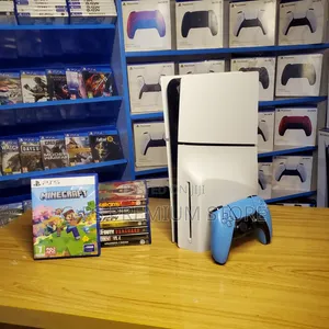 PS5 Slim Disc – 1 Original Joystick + 5 Games