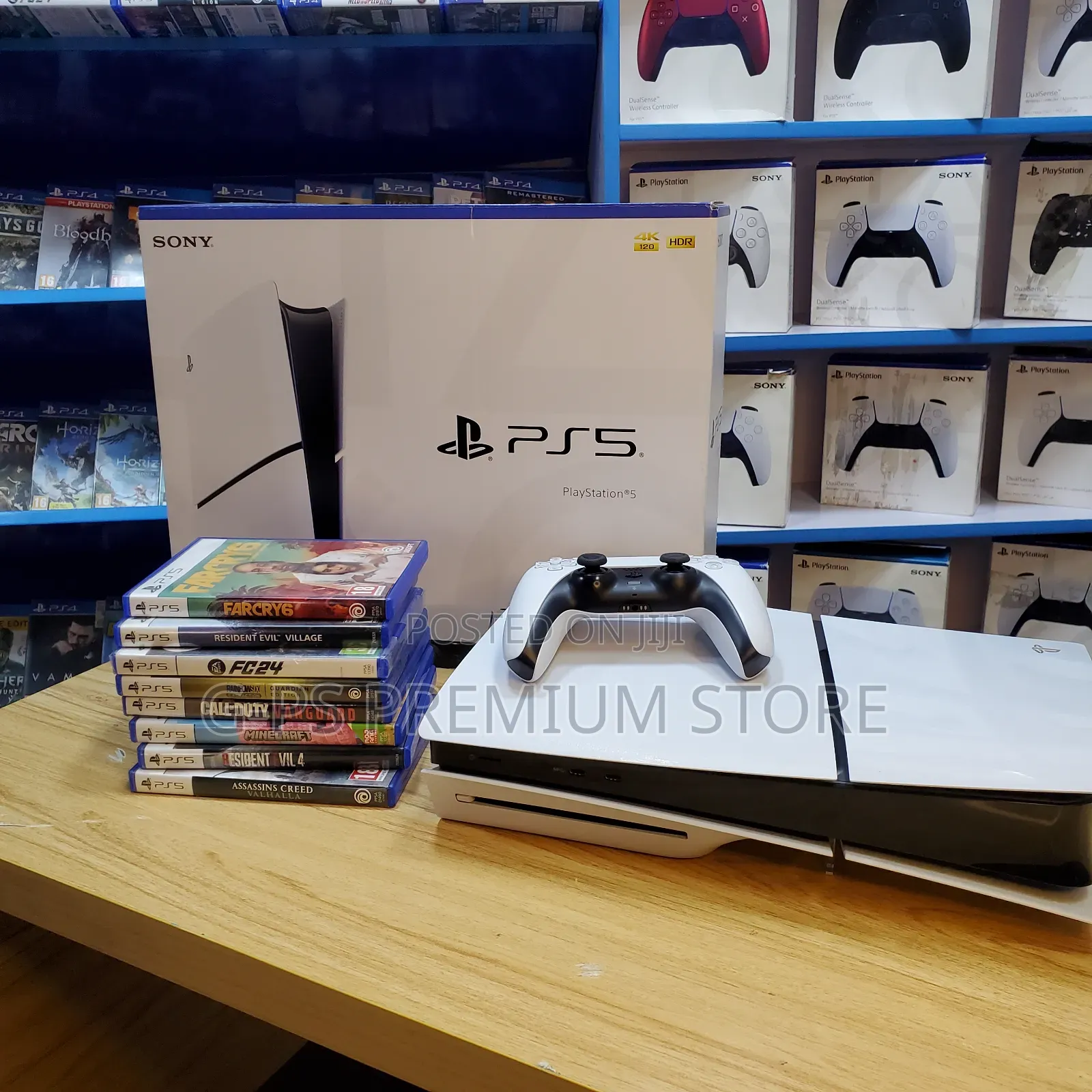 Brand New PS5 Slim Disc – 5 Games