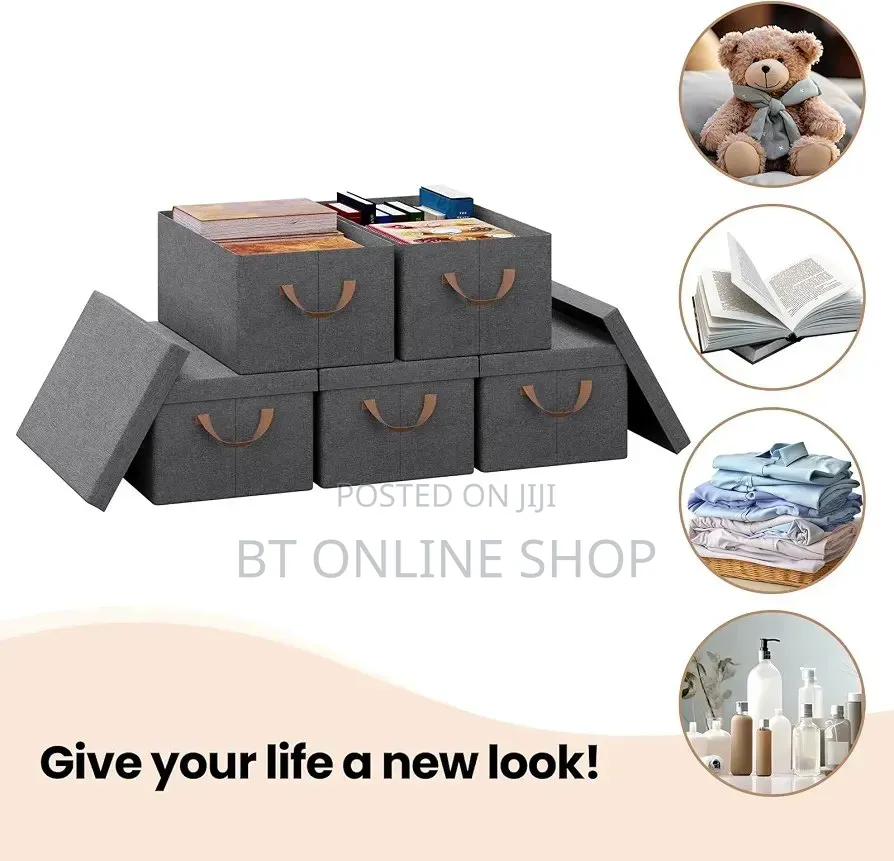 Dust Proof Foldable Storage Box With Li