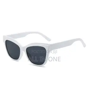 White Rectangular Sunglasses