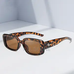 Leopard Rectangular Glasses With Free Delivery