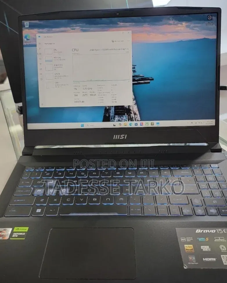 New Laptop MSI 16GB AMD Ryzen 5 SSD 512GB