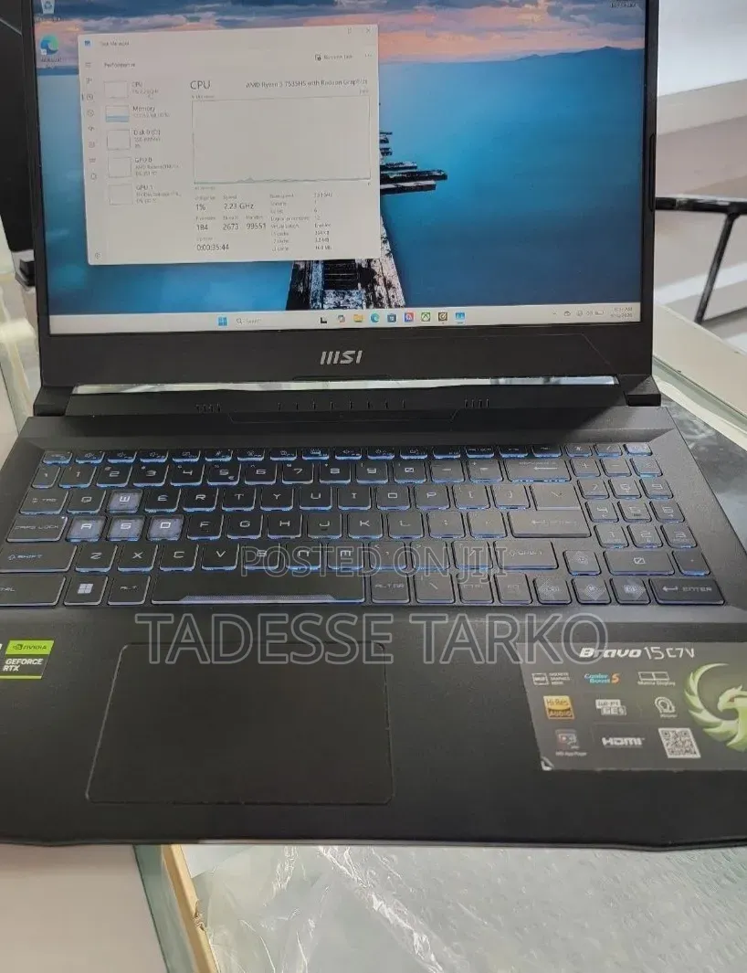 New Laptop MSI 16GB AMD Ryzen 5 SSD 512GB
