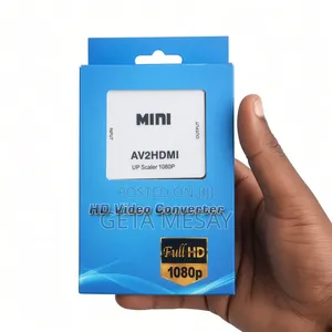 Premium AV to HDMI Video Audio Converter Adapter Plug Play