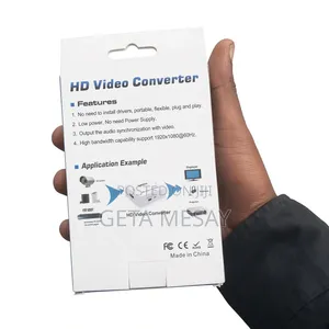 Premium AV to HDMI Video Audio Converter Adapter Plug Play
