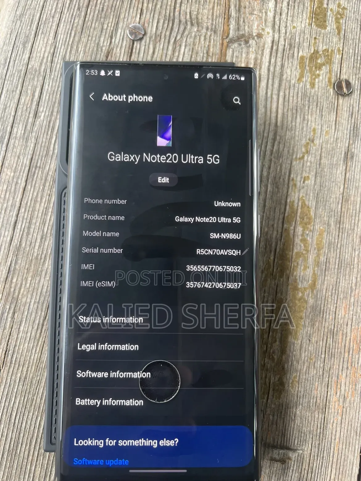 Samsung Galaxy Note 20 Ultra 128 GB Black