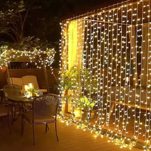 String, Curtain, LED Light