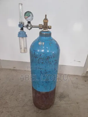 Portable Blue Steel Medical Oxygen Cylinder