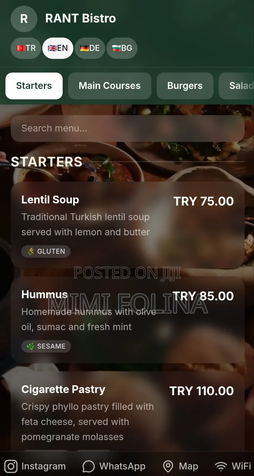 Website + QR Menu for Hotels and Restaurants
