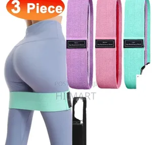 3pcs Elastic Hip Resistance Band Set