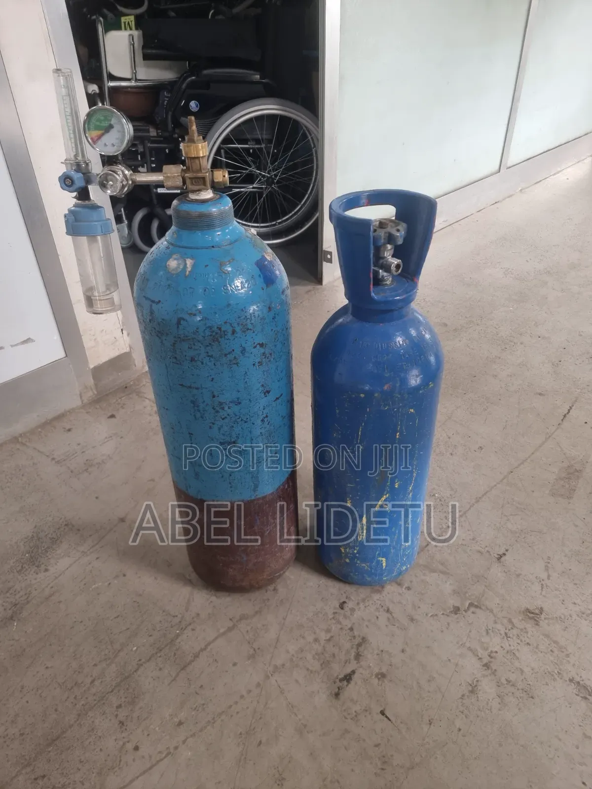 Sturdy Refillable Steel Oxygen Gas Bottle