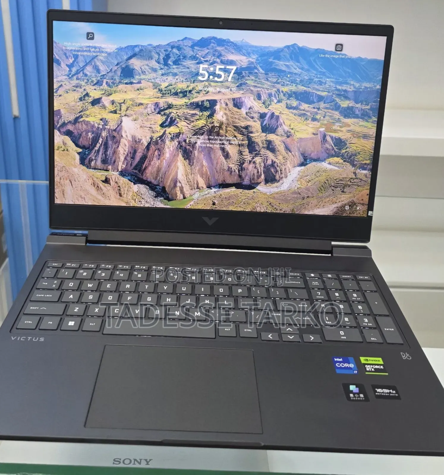 New Laptop HP Victus 16 16GB Intel Core i7 SSD 1T